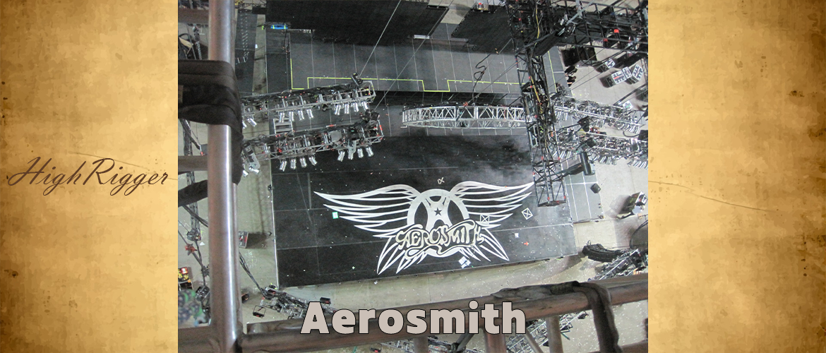 Aerosmith — high rigging production work
